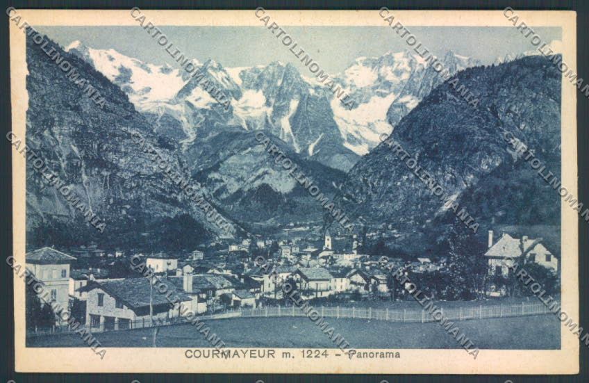 Aosta Courmayeur ABRASA cartolina MQ4274 – fronte