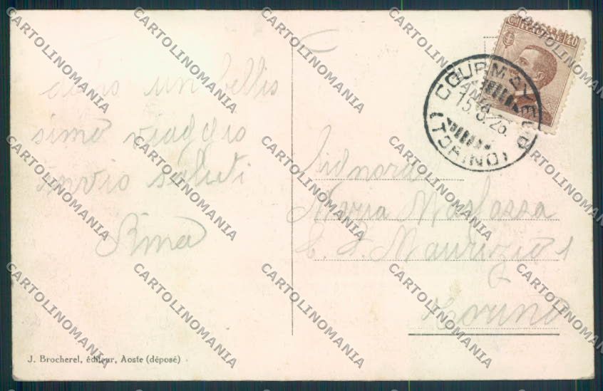 Aosta Courmayeur cartolina MQ4276 – retro