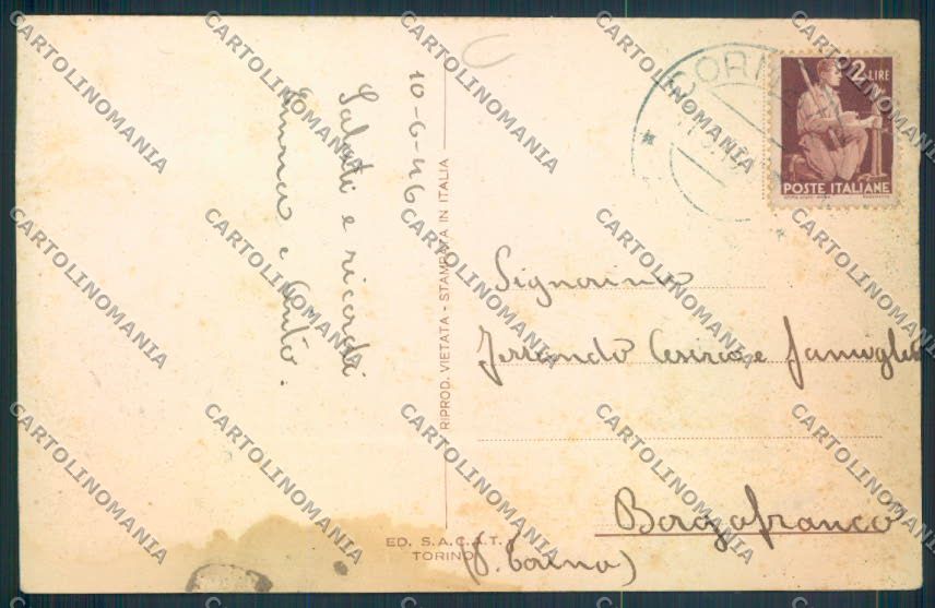 Aosta Courmayeur cartolina MQ4277 – retro