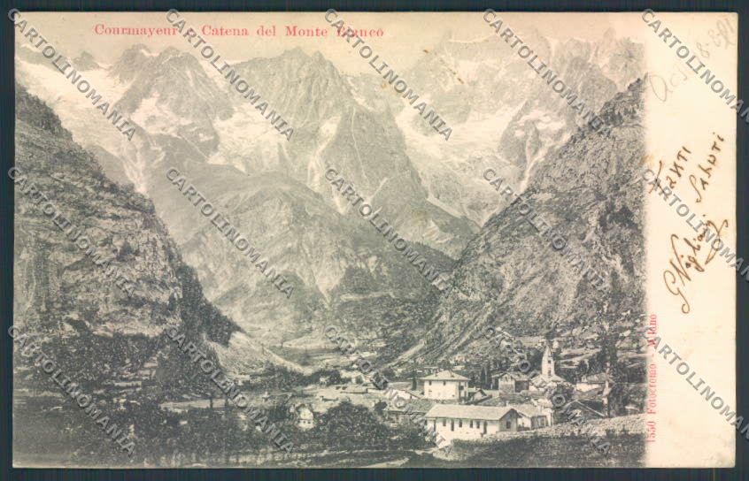 Aosta Courmayeur cartolina MQ4278 – fronte