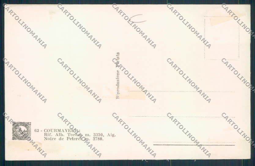 Aosta Courmayeur Rifugio Torino foto cartolina MQ4285 – retro