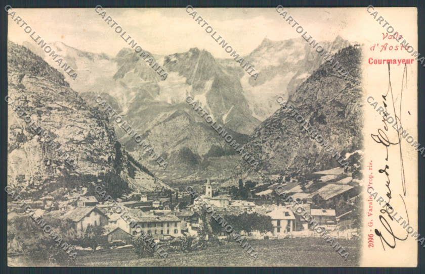 Aosta Courmayeur cartolina MQ4288 – fronte