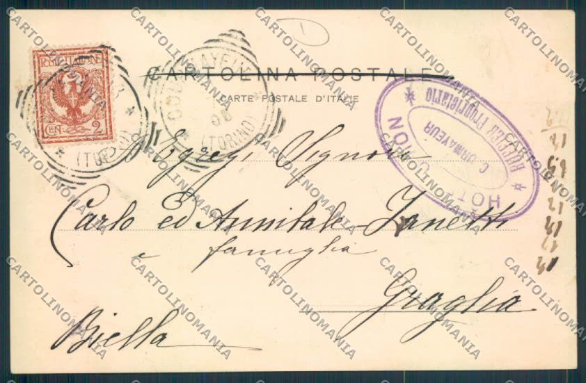 Aosta Courmayeur cartolina MQ4288 – retro