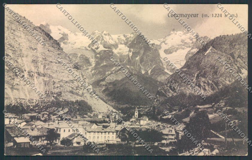 Aosta Courmayeur cartolina MQ4290 – fronte