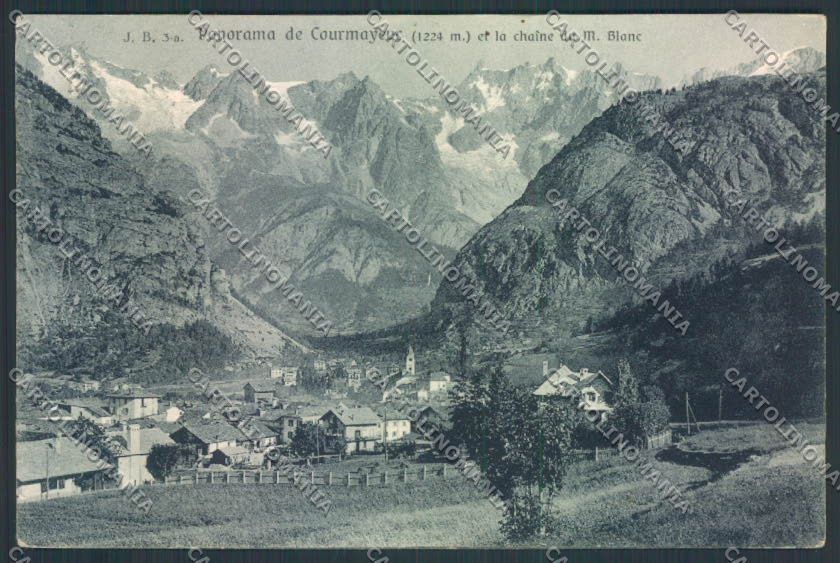 Aosta Courmayeur cartolina MQ4291 – fronte