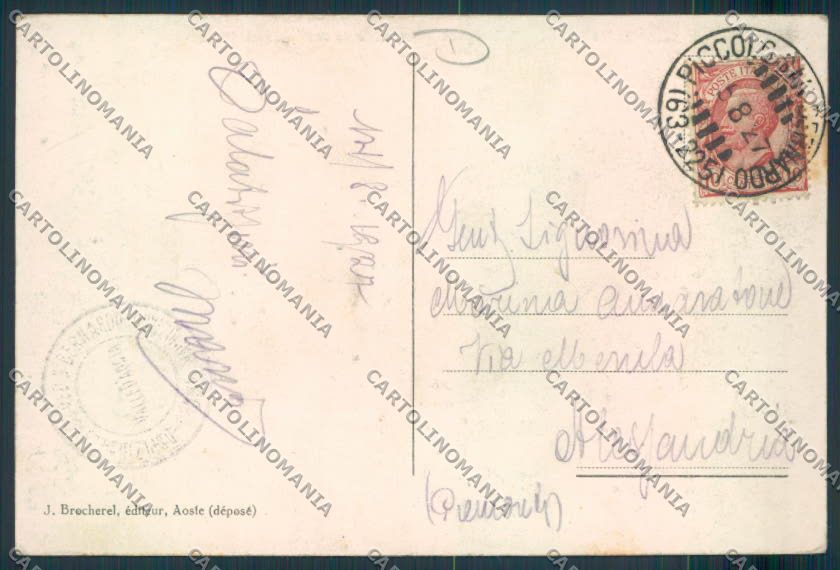 Aosta Courmayeur cartolina MQ4291 – retro