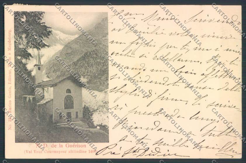 Aosta Courmayeur cartolina MQ4296 – fronte