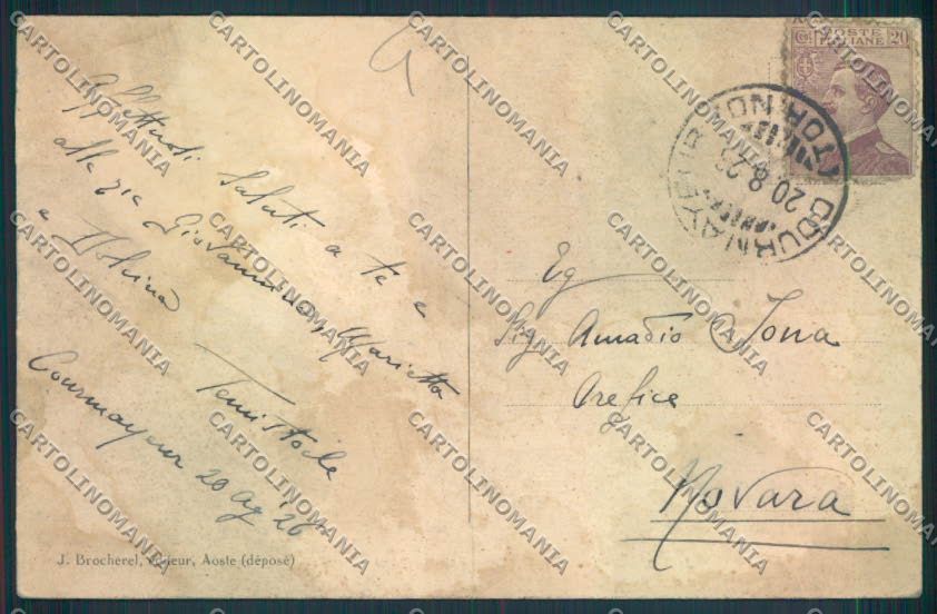 Aosta Courmayeur cartolina MQ4303 – retro
