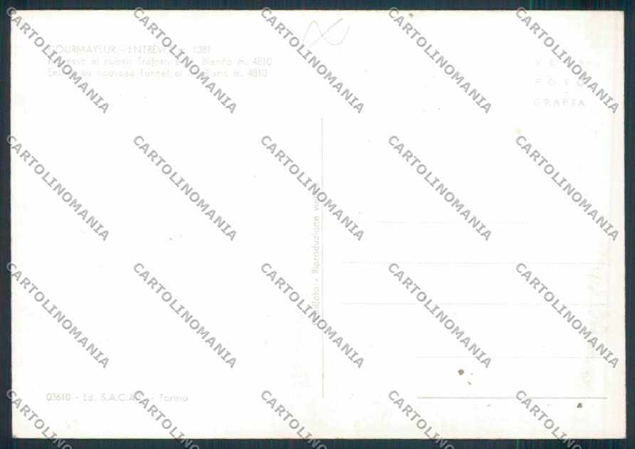 Aosta Courmayeur foto FG cartolina MQ4310 – retro