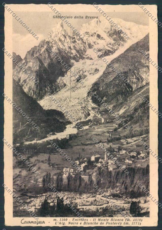 Aosta Courmayeur Ghiacciaio Brenva FG cartolina MQ4316 – fronte
