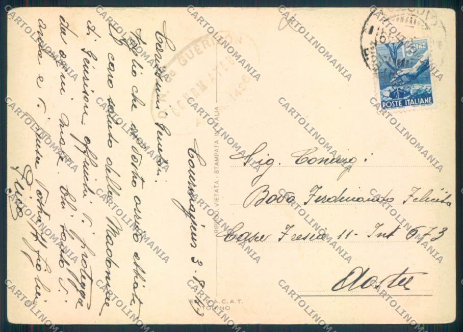 Aosta Courmayeur FG cartolina MQ4319 – retro