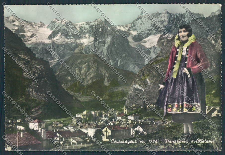 Aosta Courmayeur foto FG cartolina MQ4330 – fronte