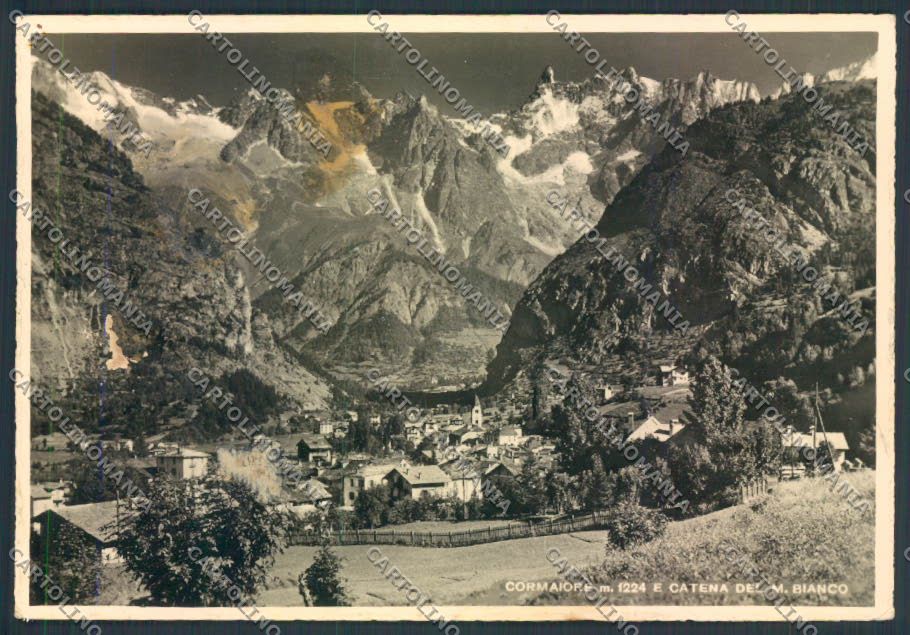 Aosta Courmayeur MACCHIA foto FG cartolina MQ4333 – fronte