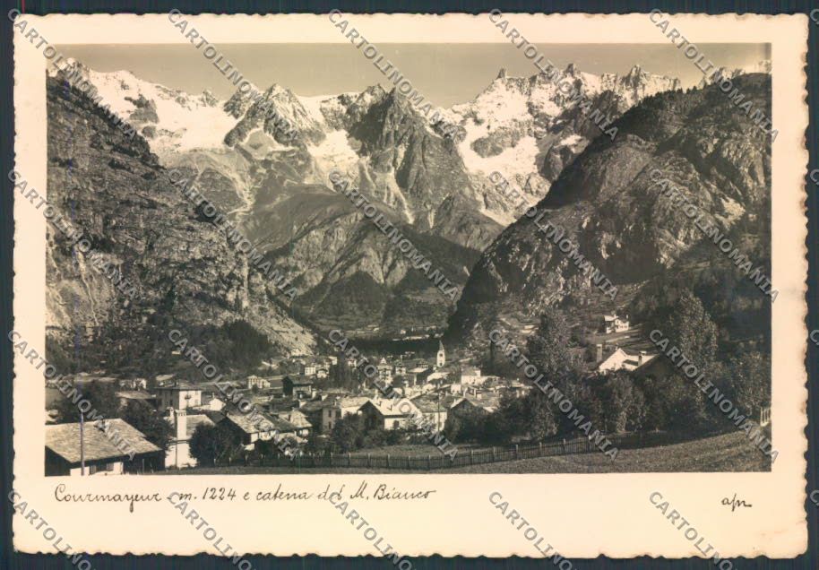 Aosta Courmayeur foto FG cartolina MQ4337 – fronte