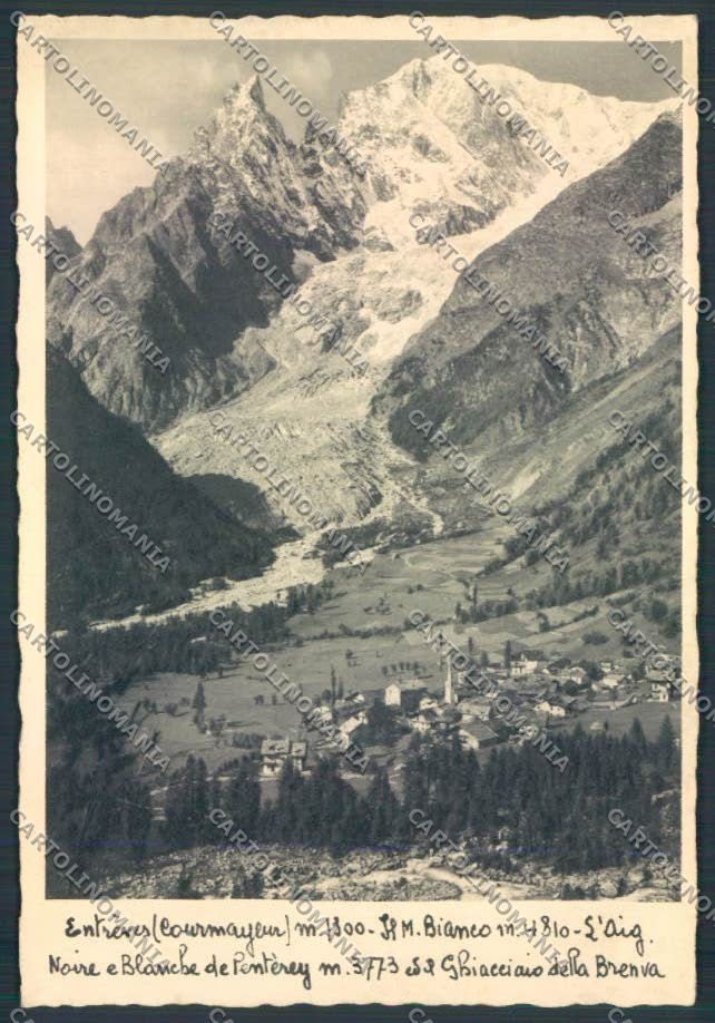 Aosta Courmayeur Entrèves FG cartolina MQ4343 – fronte