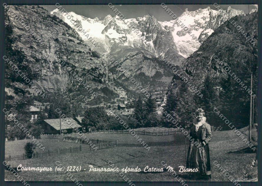 Aosta Courmayeur foto FG cartolina MQ4347 – fronte