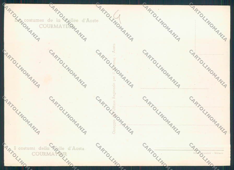 Aosta Courmayeur Musati Costumi FG cartolina MQ4355 – retro