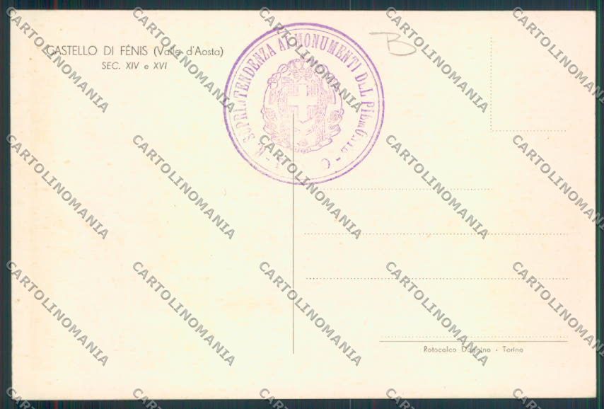 Aosta Fenis cartolina MQ4371 – retro