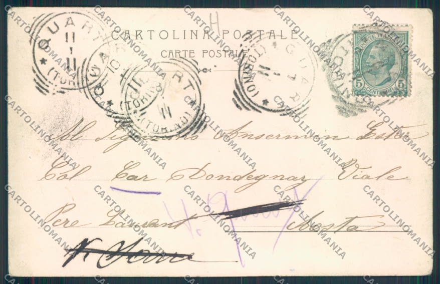 Aosta Fenis cartolina MQ4380 – retro
