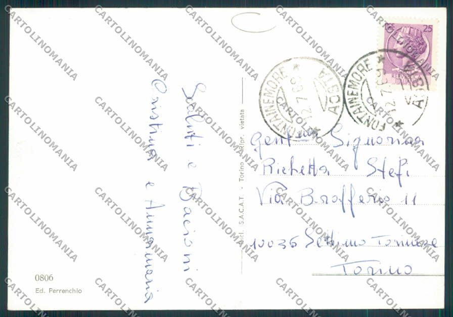 Aosta Fontainemore foto FG cartolina MQ4382 – retro