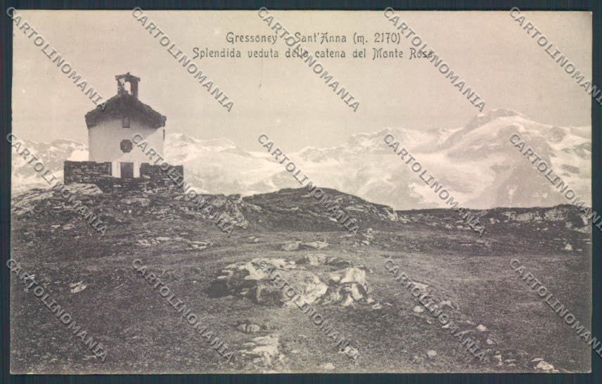 Aosta Gressoney La Trinité Monte Rosa cartolina MQ4407 – fronte