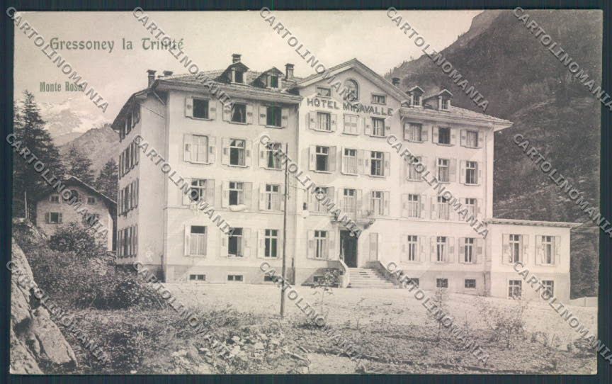 Aosta Gressoney La Trinité Monte Rosa cartolina MQ4415 – fronte