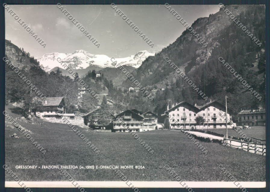 Aosta Gressoney Monte Rosa foto FG cartolina MQ4423 – fronte