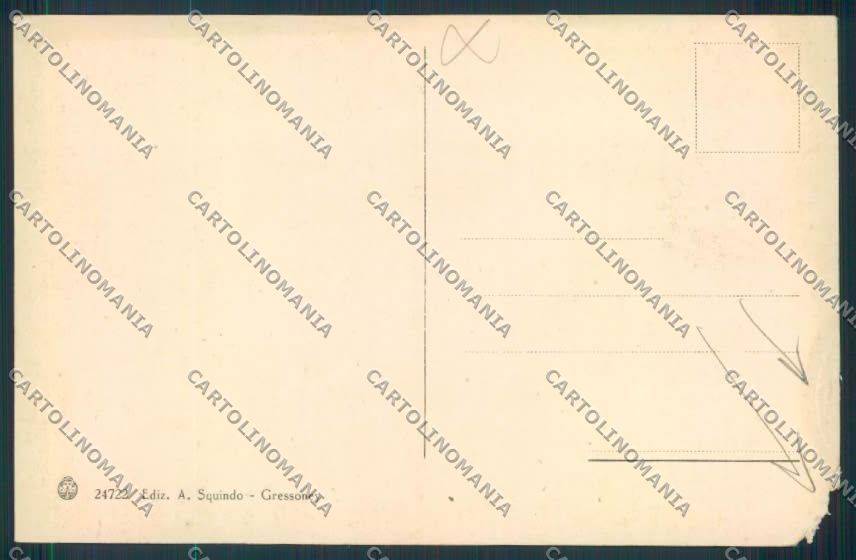 Aosta Gressoney Saint Jean cartolina MQ4424 – retro