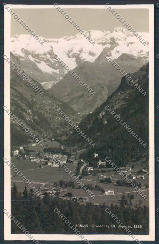 Aosta Gressoney Saint Jean foto cartolina MQ4426 – fronte