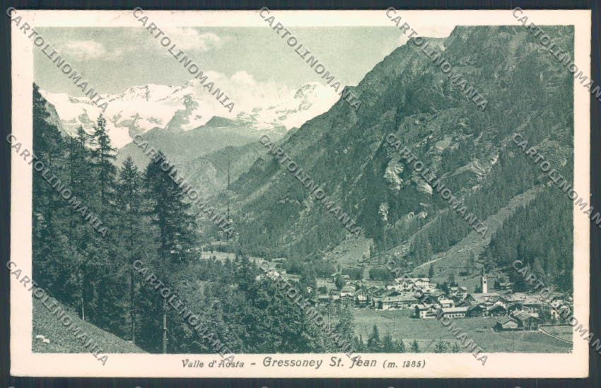 Aosta Gressoney Saint Jean cartolina MQ4429 – fronte