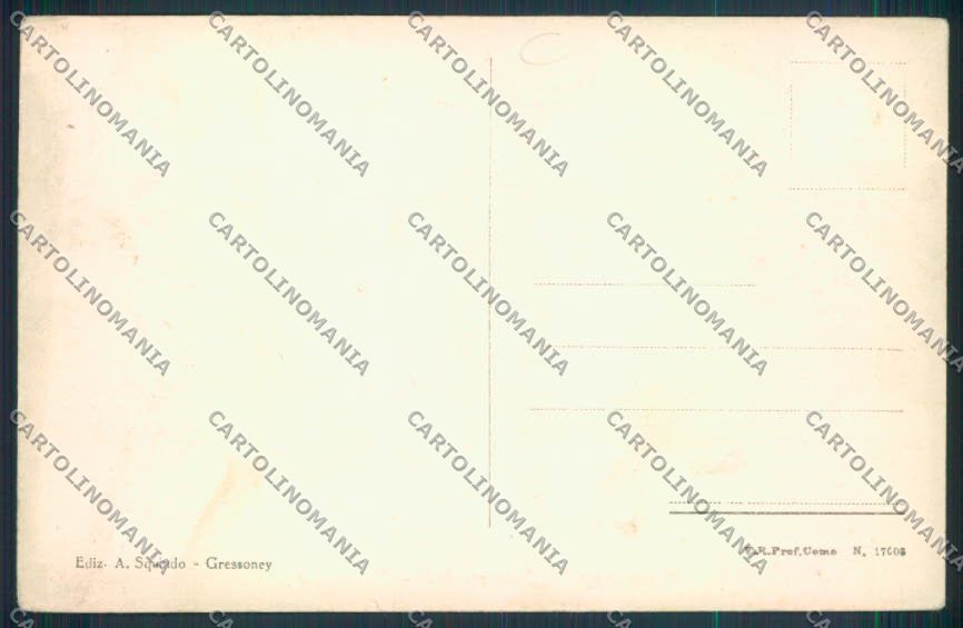 Aosta Gressoney Saint Jean cartolina MQ4431 – retro