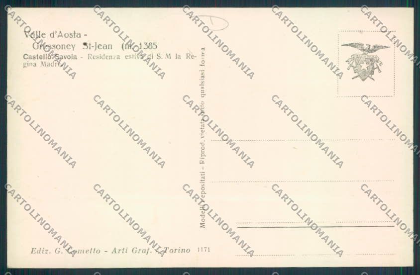 Aosta Gressoney Saint Jean foto cartolina MQ4445 – retro