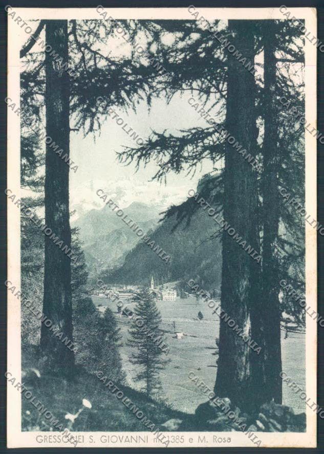 Aosta Gressoney Saint Jean FG cartolina MQ4463 – fronte