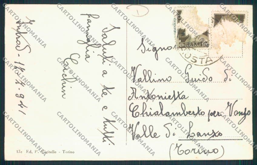 Aosta Introd cartolina MQ4474 – retro