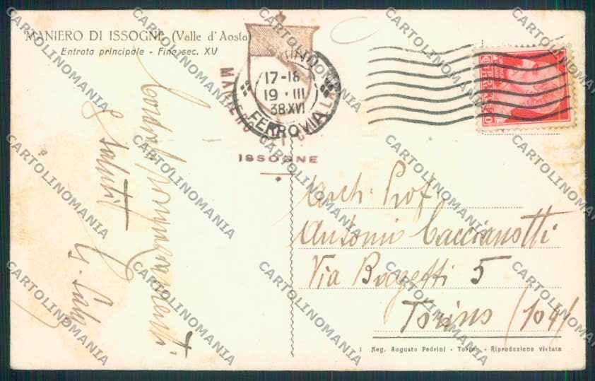 Aosta Issogne STRAPPO cartolina MQ4478 – retro