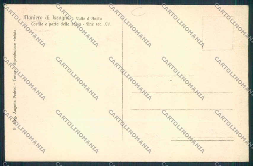 Aosta Issogne cartolina MQ4481 – retro