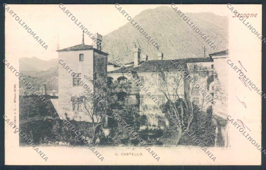 Aosta Issogne cartolina MQ4489 – fronte