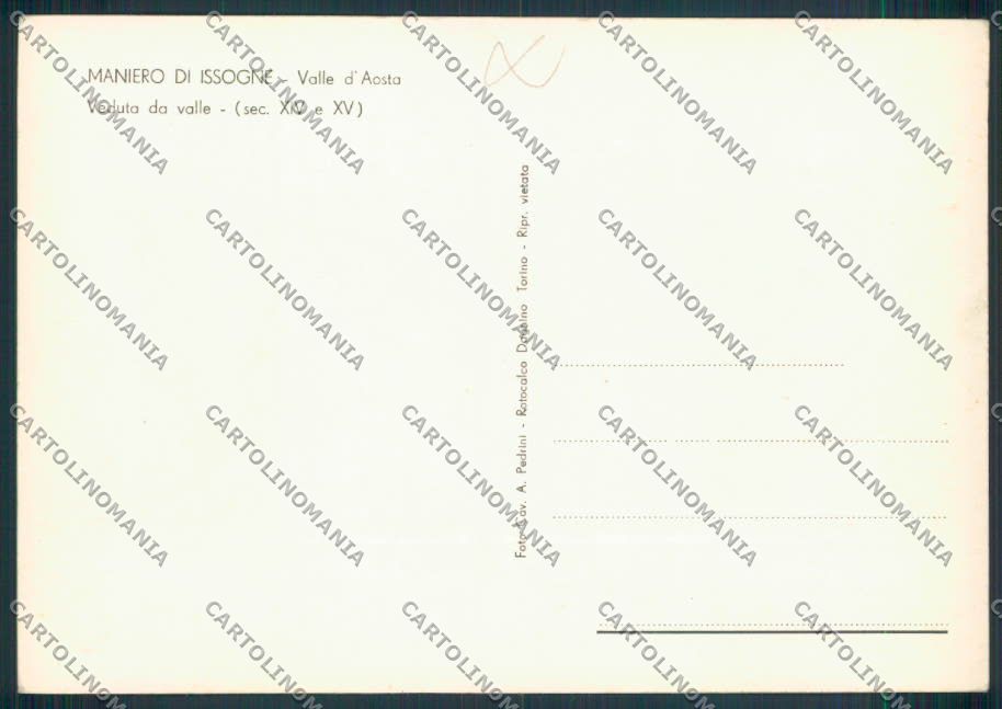 Aosta Issogne FG cartolina MQ4491 – retro