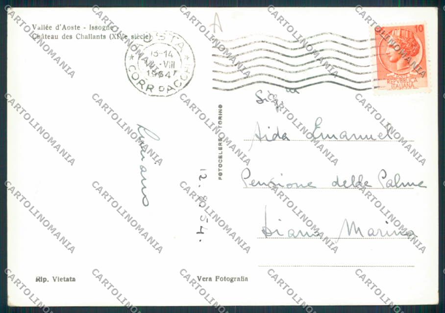Aosta Issogne foto FG cartolina MQ4493 – retro