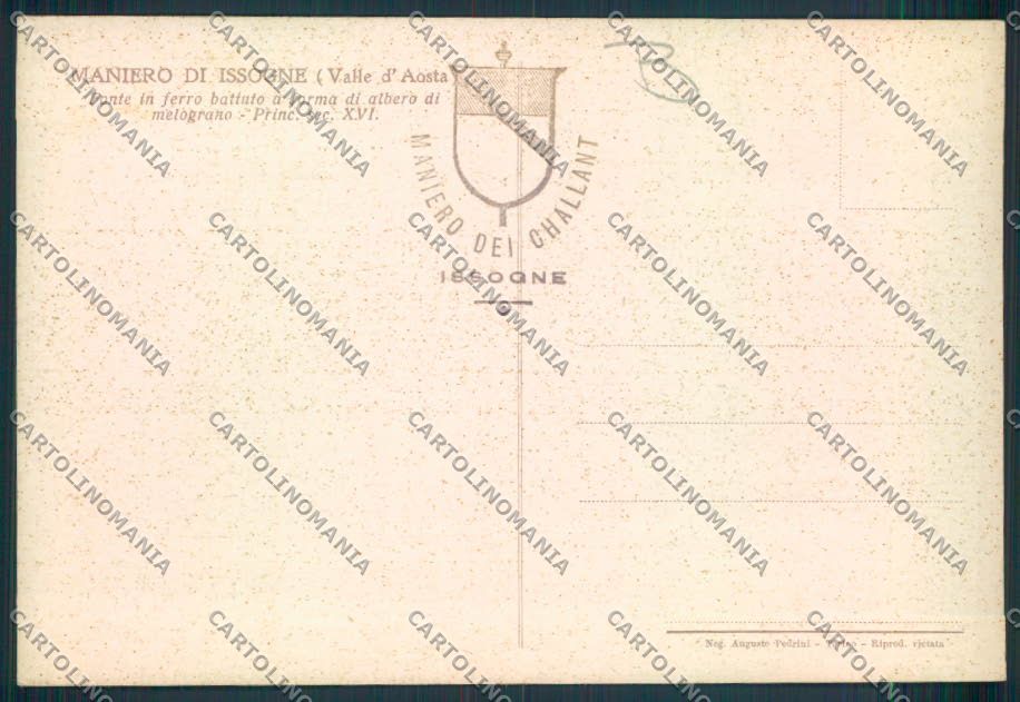 Aosta Issogne FG cartolina MQ4494 – retro
