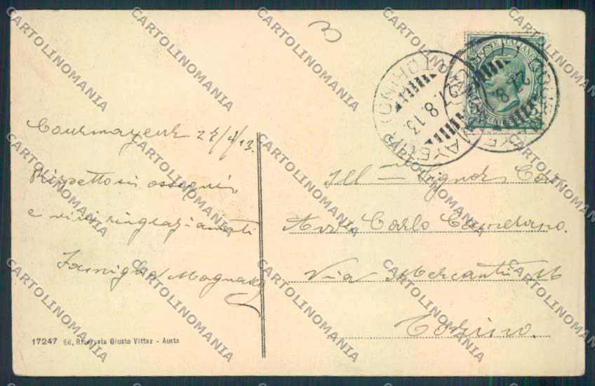 Aosta La Thuile cartolina MQ4503 – retro