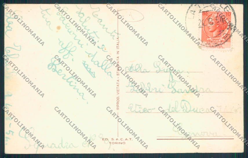 Aosta La Thuile cartolina MQ4512 – retro