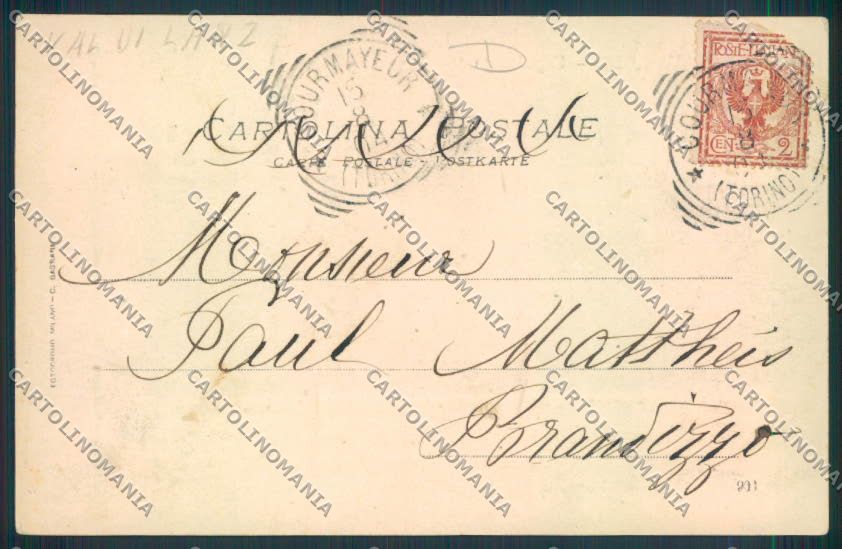 Aosta La Thuile cartolina MQ4516 – retro