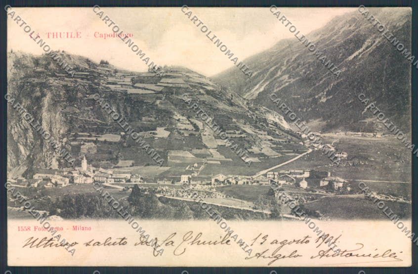 Aosta La Thuile cartolina MQ4521 – fronte