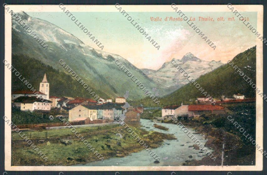 Aosta La Thuile ABRASA cartolina MQ4522 – fronte