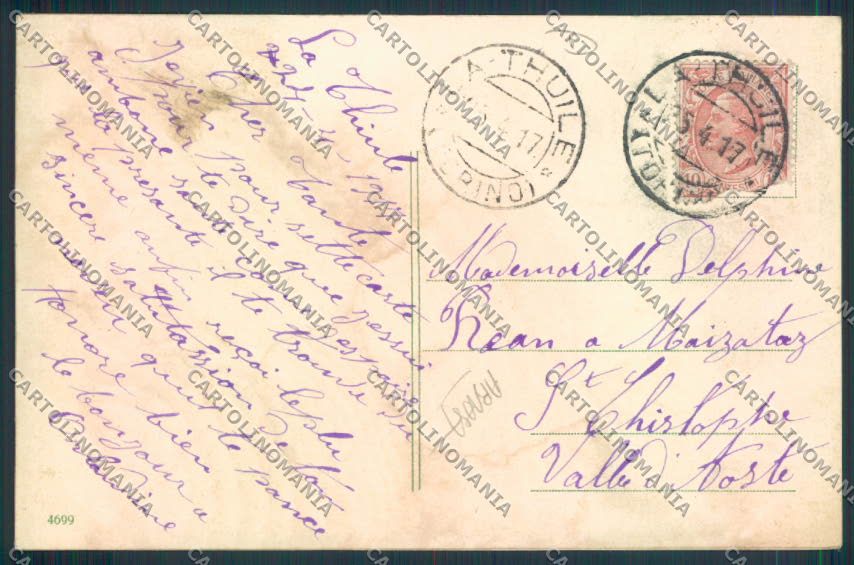 Aosta La Thuile ABRASA cartolina MQ4522 – retro