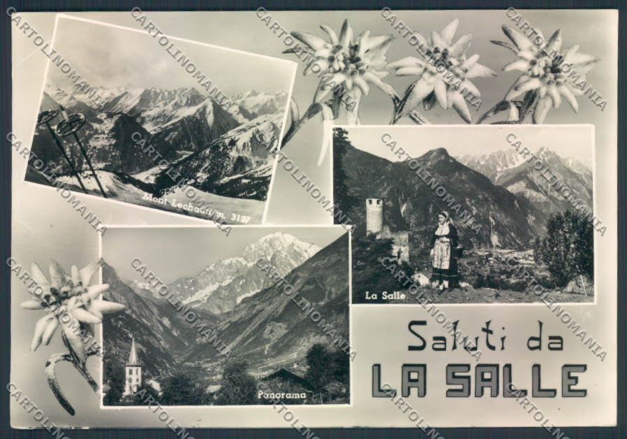 Aosta La Salle Saluti da FG cartolina MQ4542 – fronte