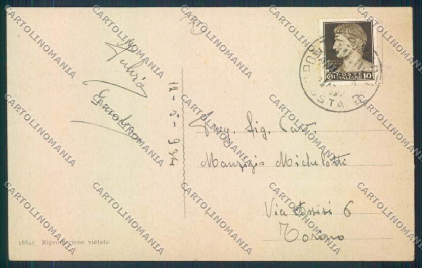 Aosta Nus cartolina MQ4559 – retro