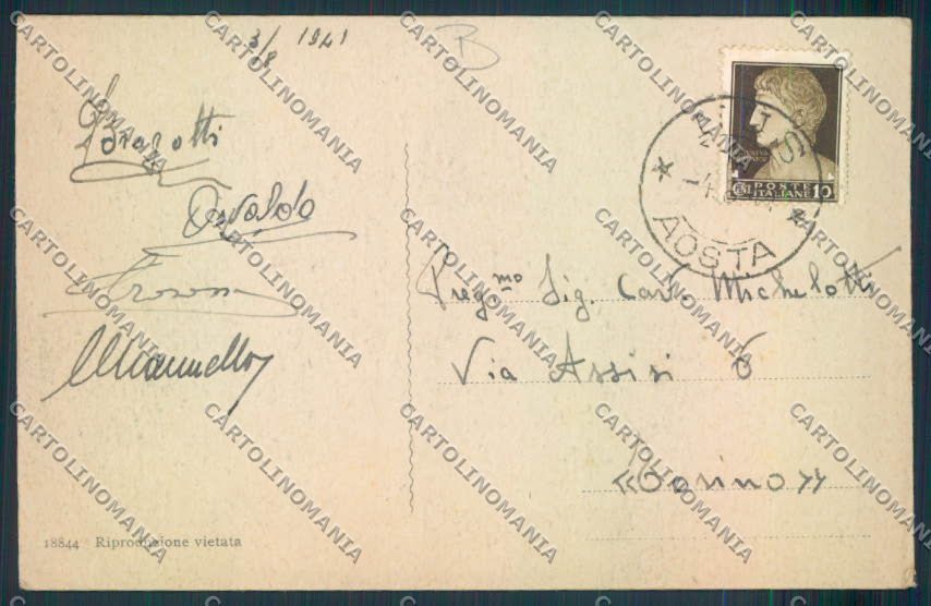 Aosta Nus cartolina MQ4560 – retro