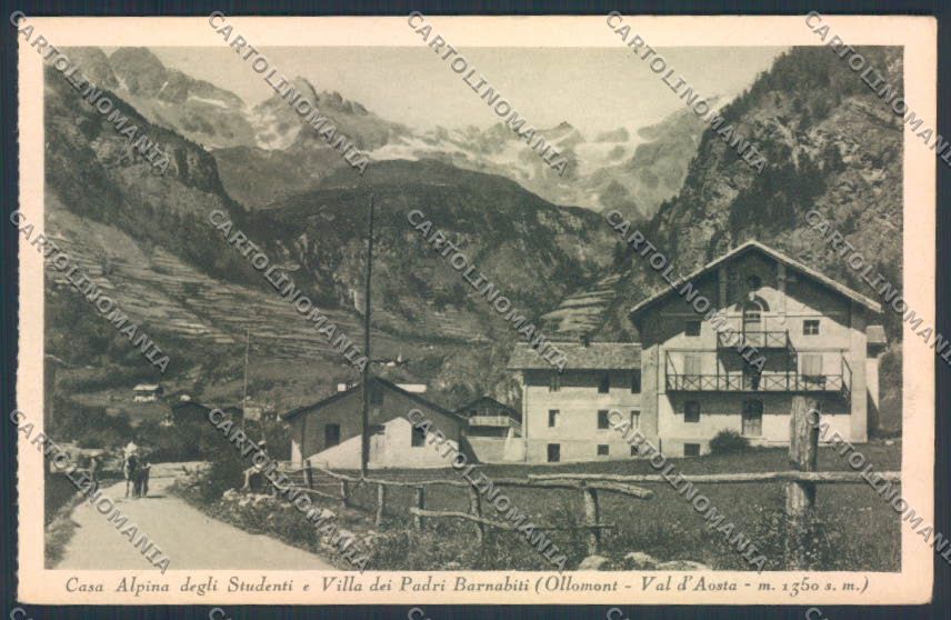 Aosta Ollomont cartolina MQ4575 – fronte